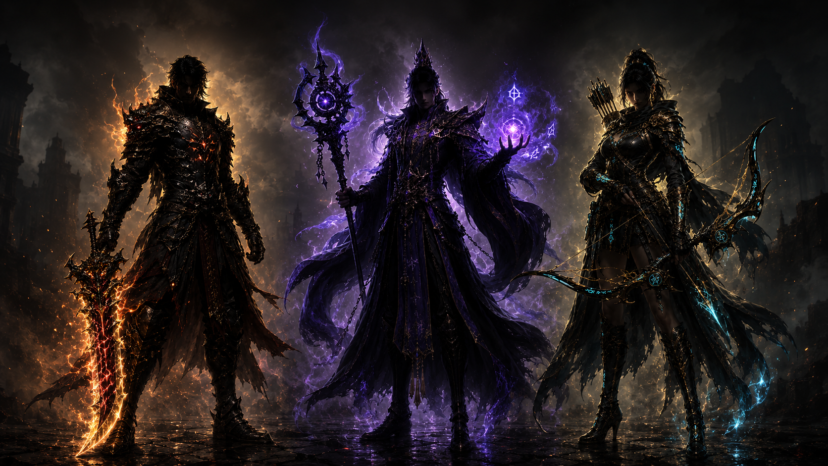 Class silhouettes for Umbral Souls Online